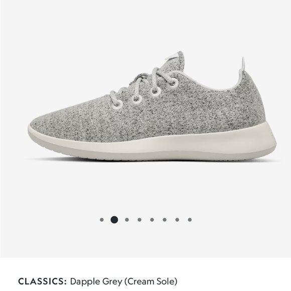 Allbirds Women's Wool Runners in dapple grey w/cream sole SZ 10 - Picture 2 of 10